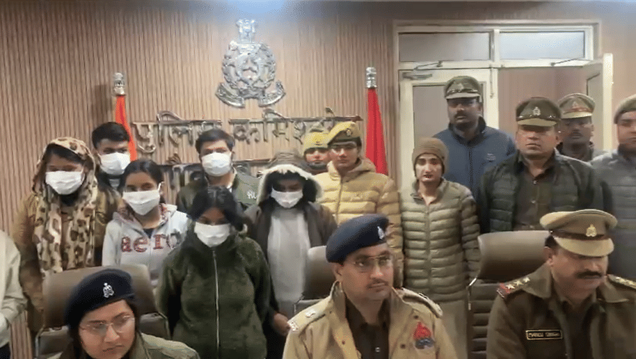Greater Noida Police arrested eight people involved in fraud in name of online gaming Mazabook App
