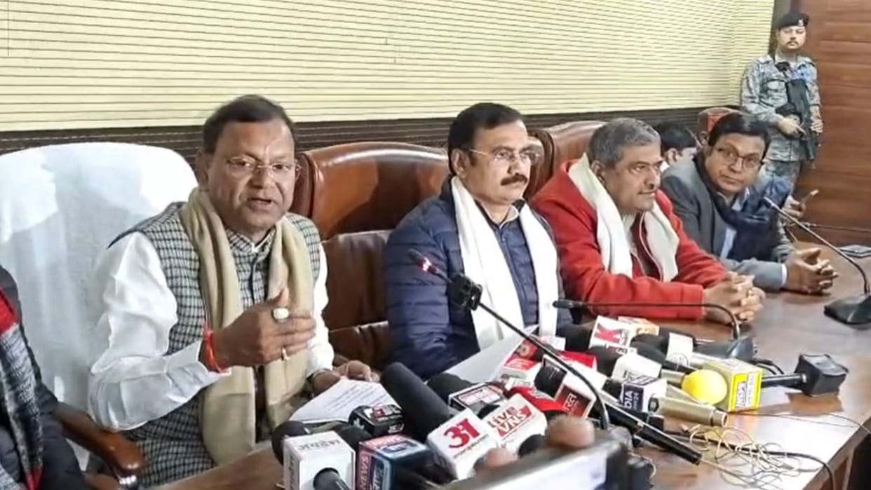 BJP state president Pankaj Chaudhary targeted Congress party over SIR in Varanasi