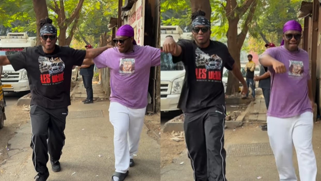 British YouTuber KSI Perform Dance To Dhurandhar Song And Meet With Cricketer Ꮪhubman Gill