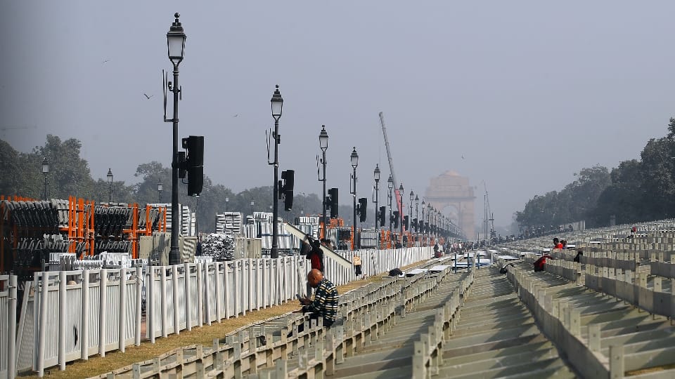 A new experiment is underway for Republic Day celebrations, for PM a container stage being prepared