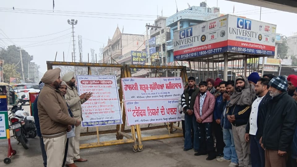 National Road Safety Month traffic police conduct awareness campaign in Jagraon