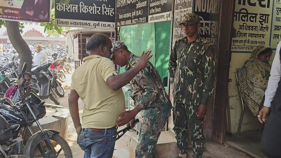Security tightened at the court after a bomb threat lawyers demand additional facilities in Durg