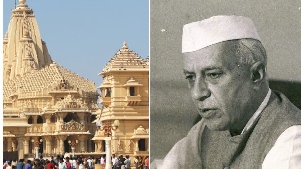 bjp sudhanshu tripathi allaged Nehru did not want the restoration Somnath temple called appeasement politics