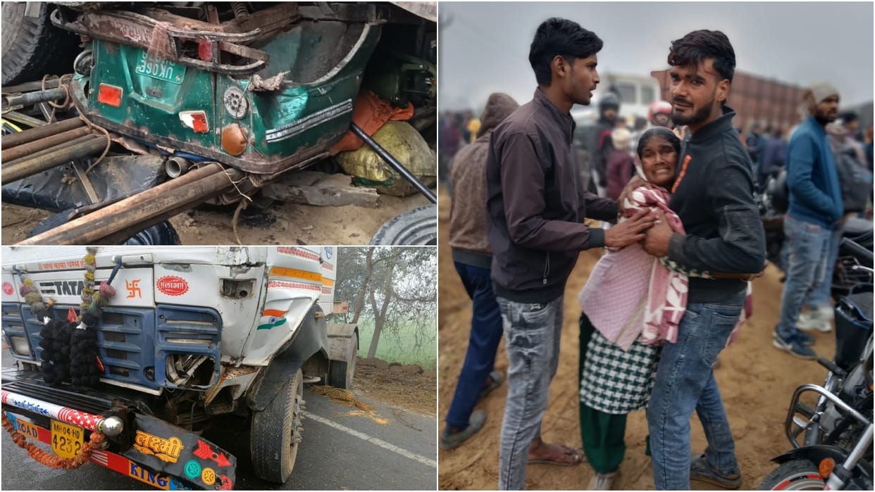 Five people died including father and sons in road accidents in Bareilly