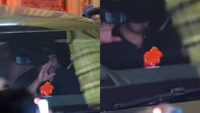 Salman Khan places Ganpati Idol inside his car video viral users comment