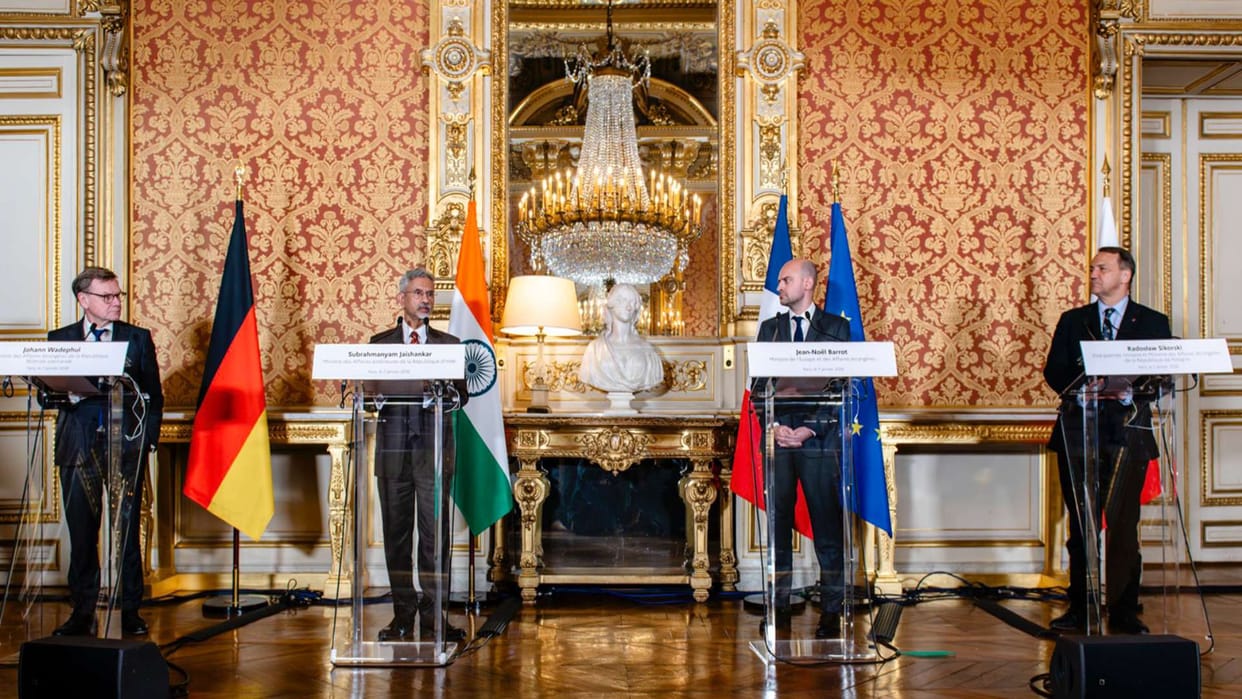 S Jaishankar participated in the first meeting of the Weimar Format in Paris including Ukraine were discussed