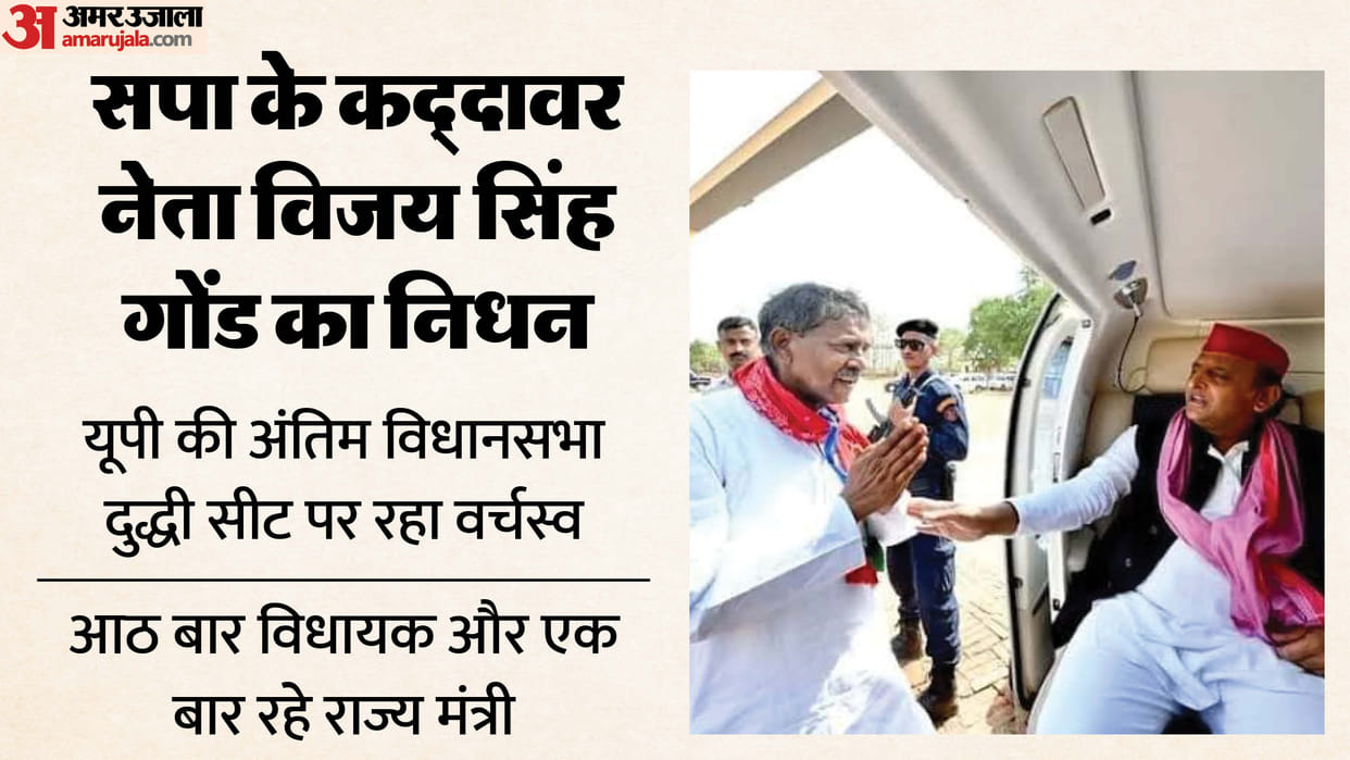 Vijay Singh Gond eight-time MLA and one-time state minister and known as veteran tribal leader in sonbhadra