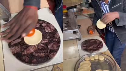 Boy Use Tomato To Make Round Poori In Jugaad Video Viral news in hindi