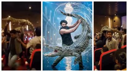Prabhas Fans Take Fake Crocodiles To The Raja Saab Shows To Recreate Viral Scene Video