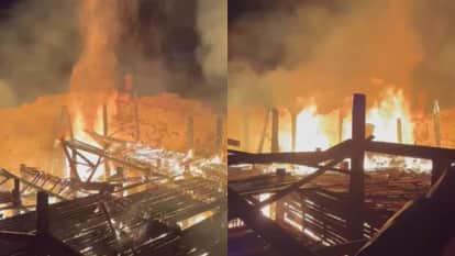 Sagar News: Fire breaks out in a cold storage facility in Rampura, Sagar.