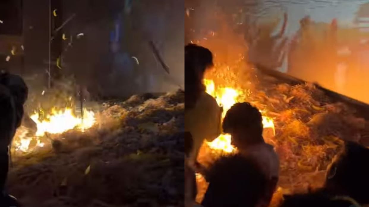 Fans burn confetti in Odisha theatre during Prabhas The Raja Saab show users comment