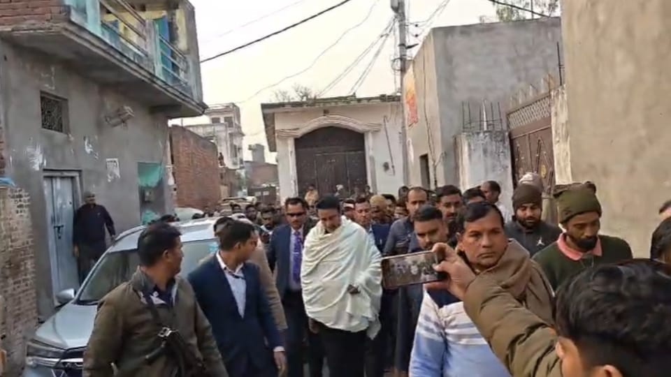 Meerut: BJP Leader Sangeet Som Reaches Kapsad Village in Dalit Woman Murder and Minor Abduction Case