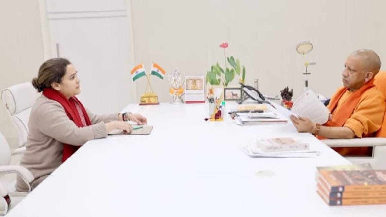 KGMU controversy: Women's Commission Vice-Chairperson Aparna Yadav met with Chief Minister Yogi Adityanath.