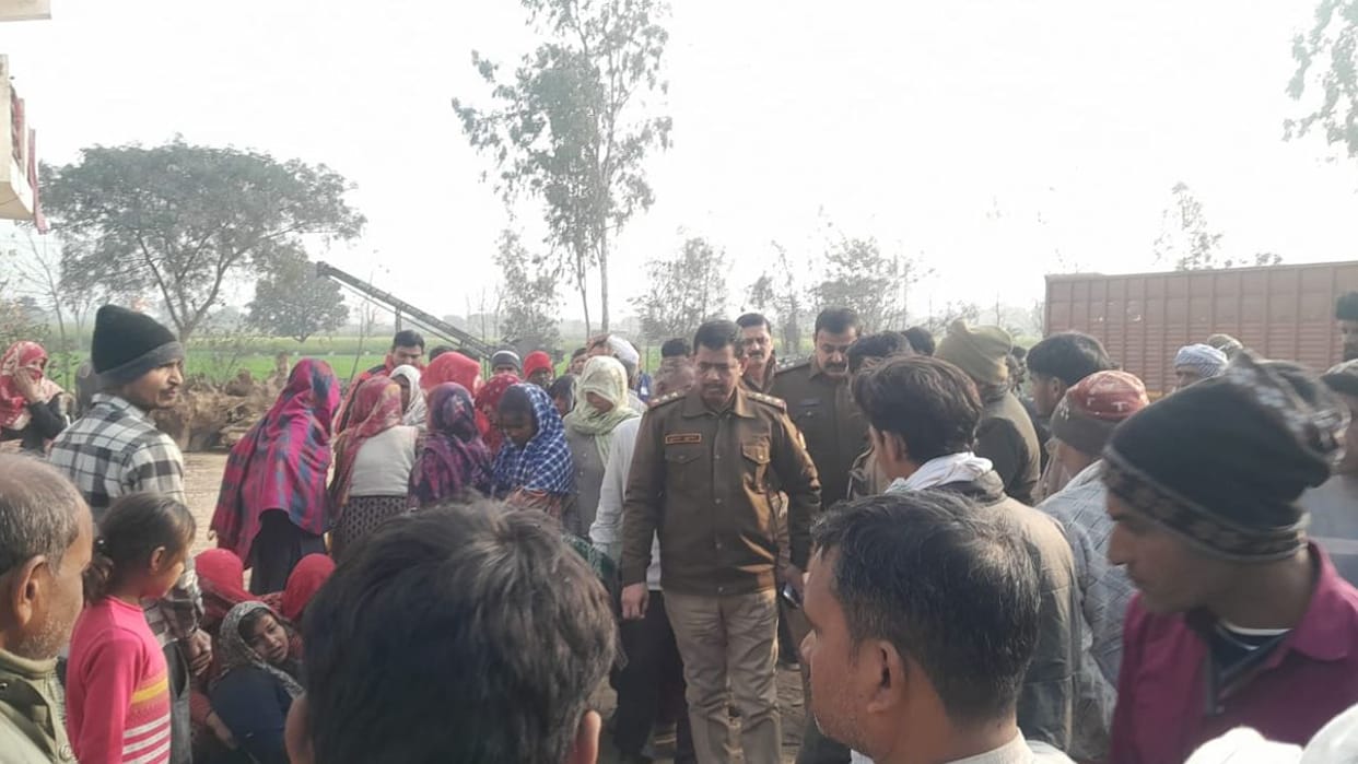 Two year old girl died after being hit by truck in hapur