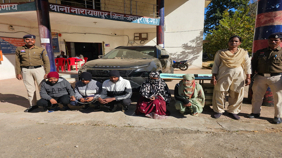 a niece plotted a 51 lakh theft and has been sent to jail along with her boyfriend and accomplices in Jashpur