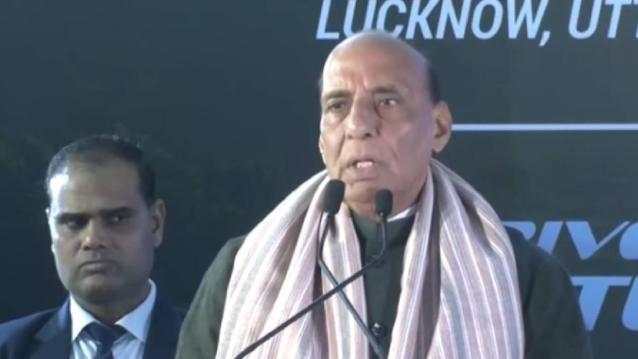 Lucknow: Rajnath Singh said, "The path to a developed India goes through a developed Uttar Pradesh"; read the