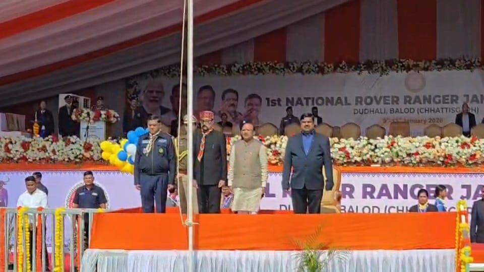 The Youth India Jamboree was grandly inaugurated in Balod with the Governor officiating the opening ceremony