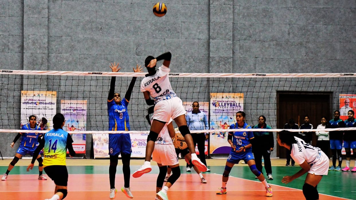 National Volleyball varanasi Railway and Kerala men and women teams reach brink of title finals today
