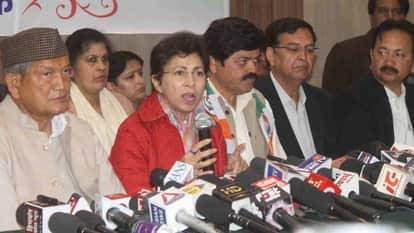 Congress state in charge Kumari Selja visit Congress Bhavan buzzes with activity Dehradun Uttarakhand news