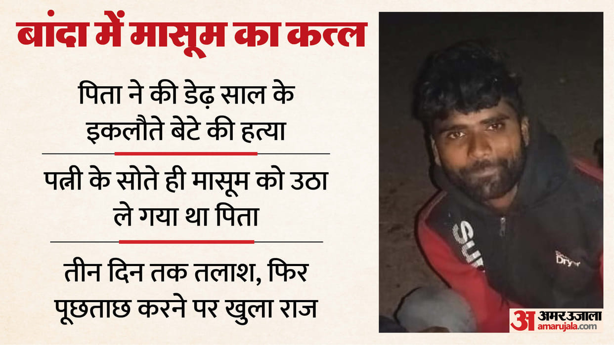 father murder his one-and-a-half-year-old son and threw body into the Yamuna river In Banda