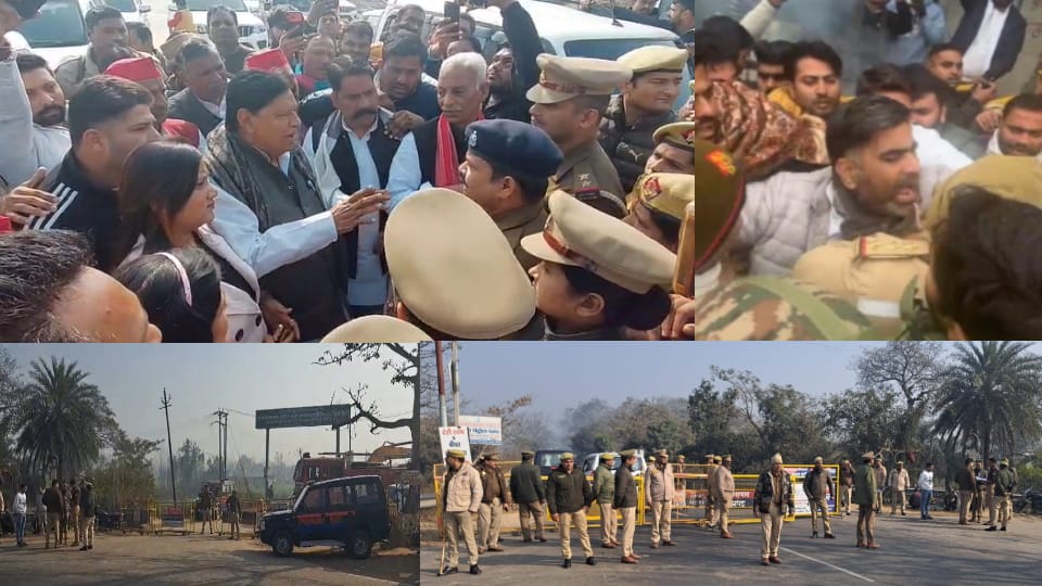 Kapsad on High Alert: Village Sealed After MP Chandrashekhar Ravan’s Visit Alert, Media and Leaders Stopped