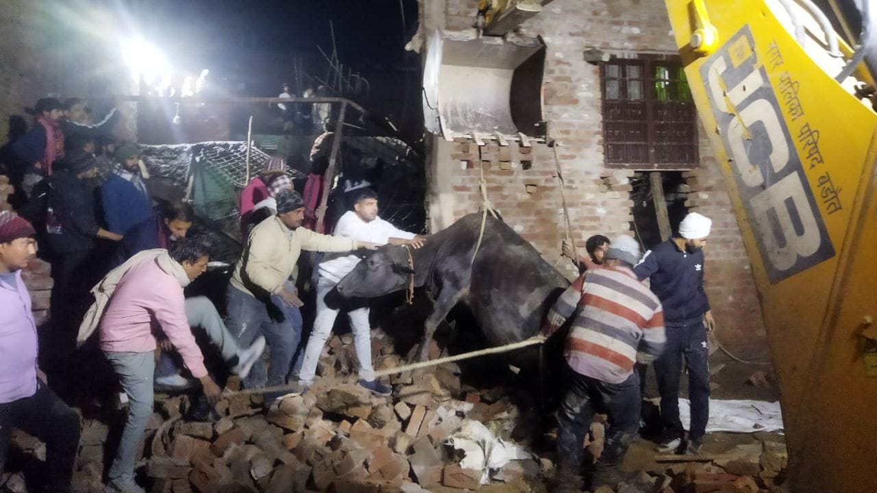 Dairy operator son died and another injured crushed by falling linter of house in Baghpat