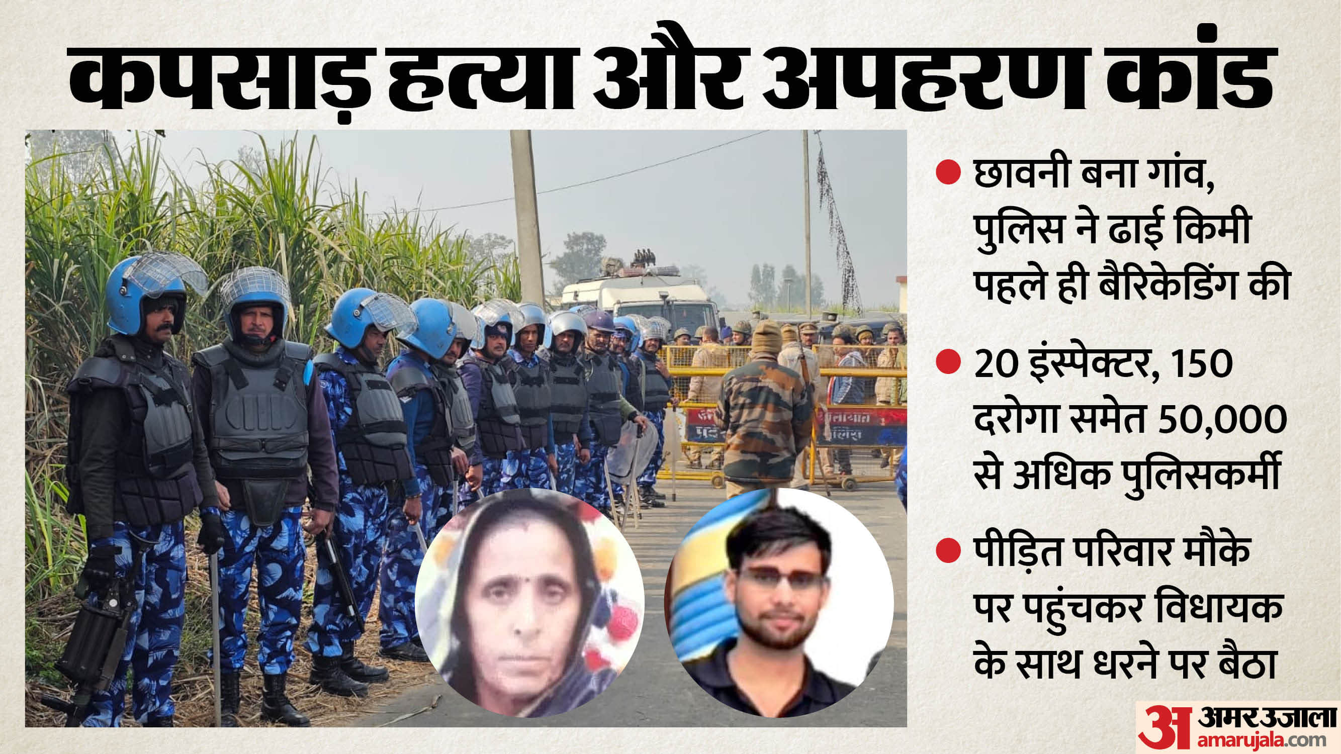 Meerut Murder and Kidnapping: Kapsad Village Turned Into Fortress, Barricades Set Up 2.5 km Away
