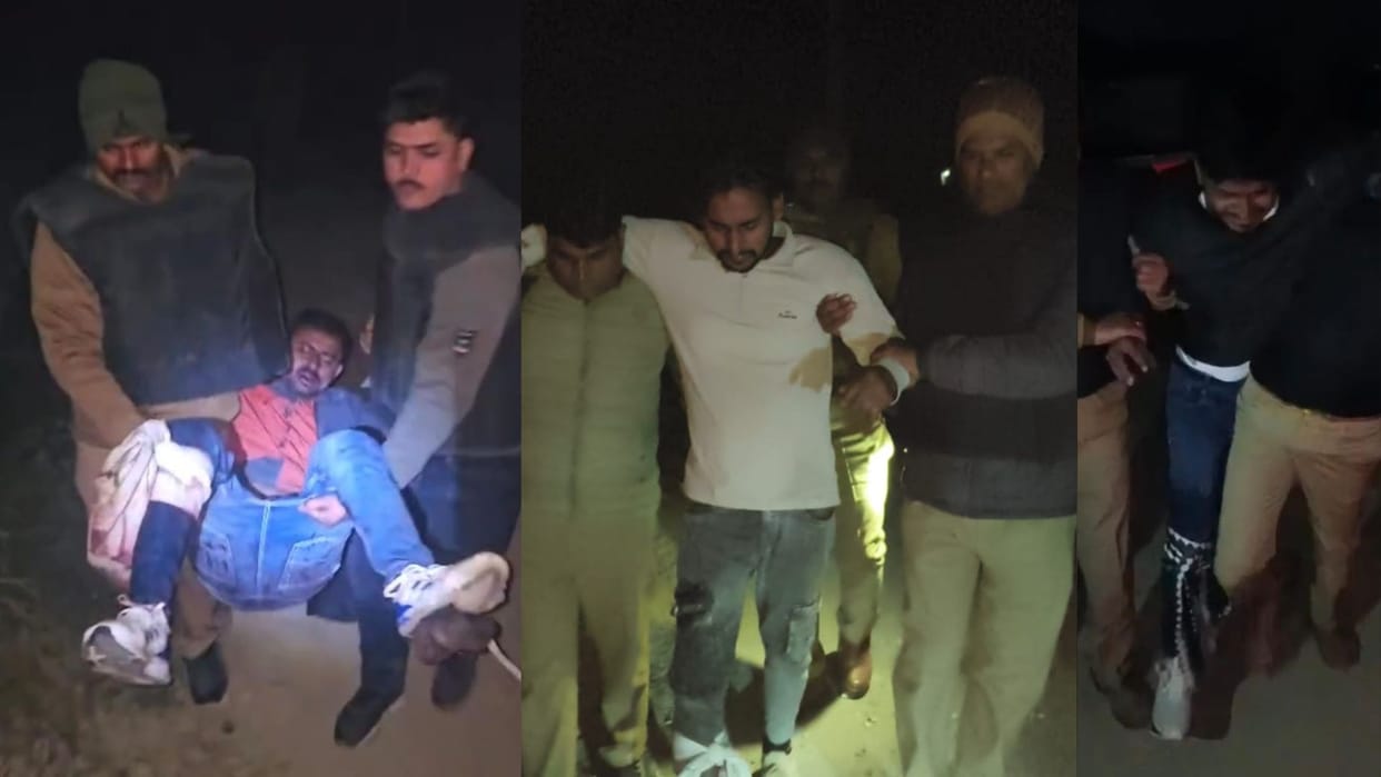 Azamgarh police arrested notorious gangster in police encounter