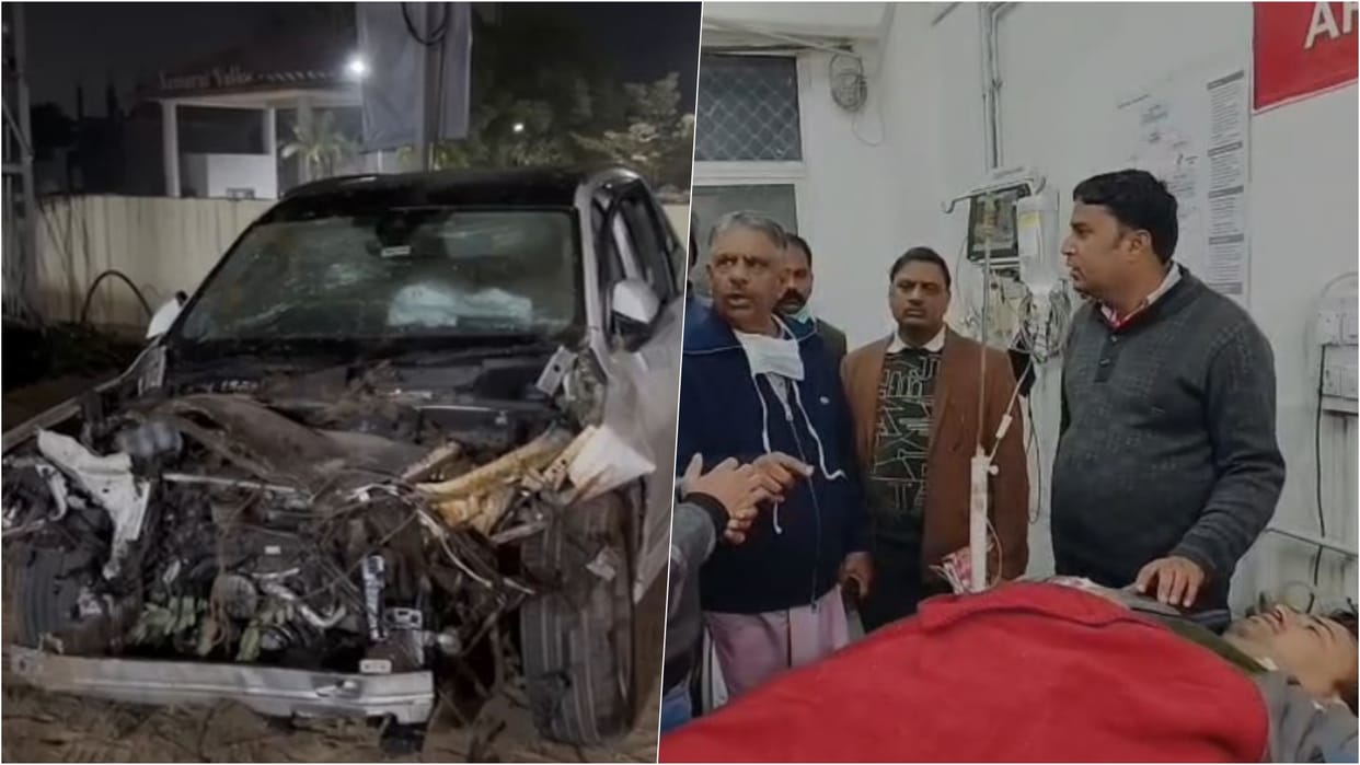 Jaipur Accident: Speeding Audi hits divider, crashes into roadside stalls, injures 16 and kills one