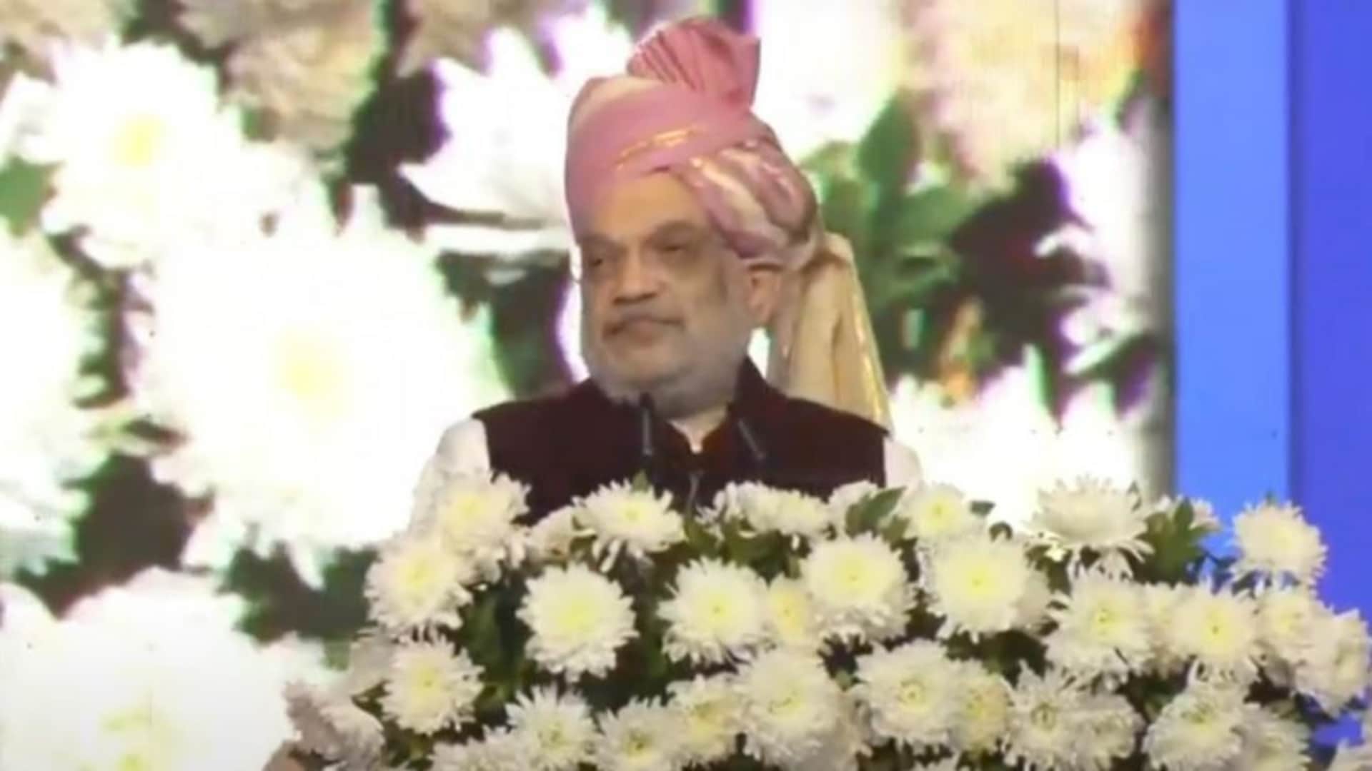 माहेश्वरी ग्लोबल कन्वेंशन एंड एक्सपो में पहुंचे केंद्रीय गृहमंत्री अमित शाह