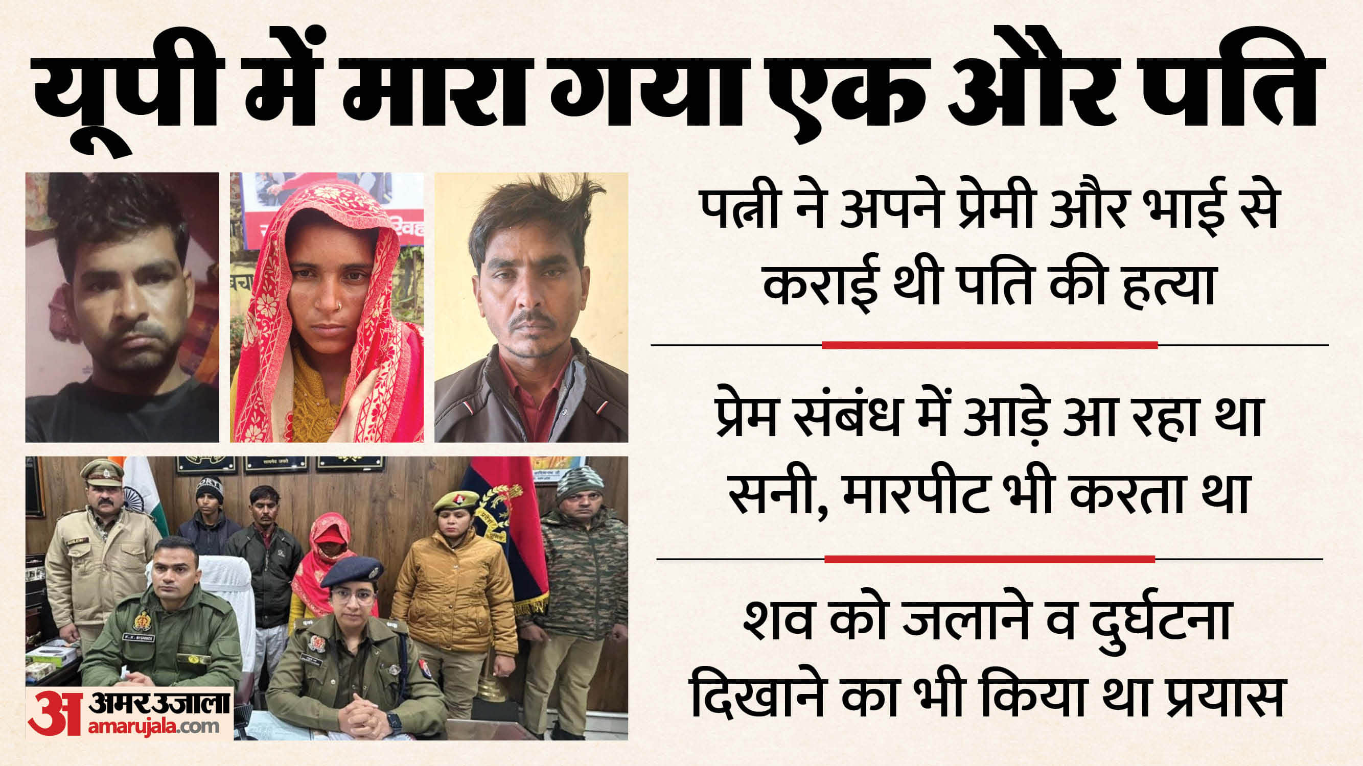 Sambhal Sunny Murder The wife had her husband murdered by her lover and brother