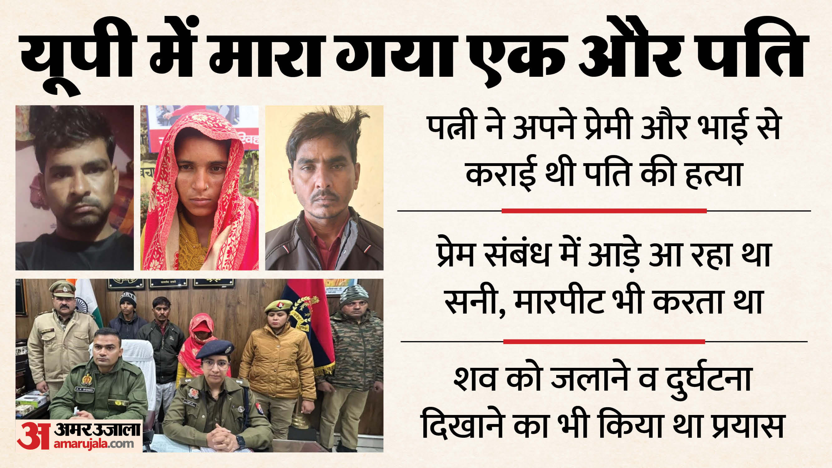 Sambhal Sunny Murder The wife had her husband murdered by her lover and brother