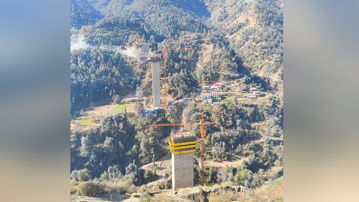The second part of the Kaithlighat four-lane will be connected to Dhali by August, a 120-meter high cantilever