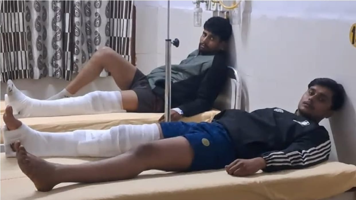 shootout took place between criminals and police in Rewari, two of the criminals were shot in leg
