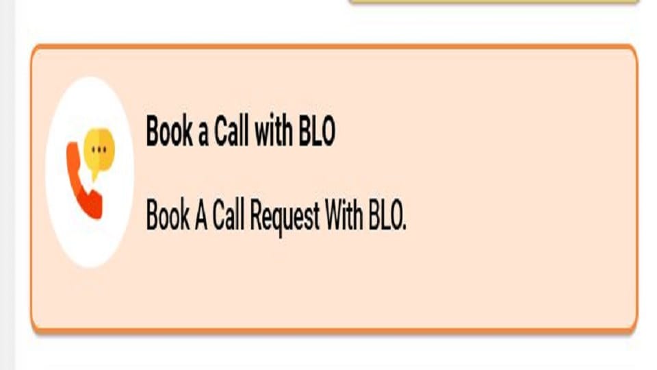 Book a call service to talk to BLO