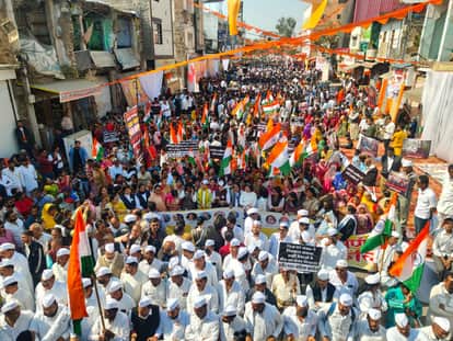 Indore News Congress's silent march on Bhagirathpura water tragedy