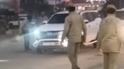 When a black calf came forward the Deputy CM changed his car in bareilly