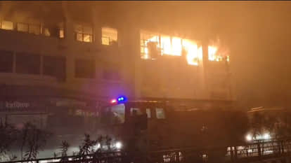 A massive fire broke out in the commercial tax office, destroying years old records.