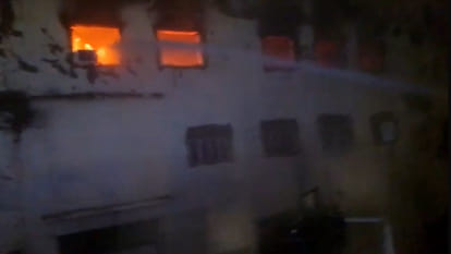 A massive fire broke out in the commercial tax office, destroying years old records.