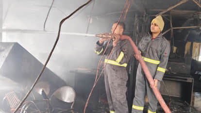 A massive fire broke out in the commercial tax office, destroying years old records.