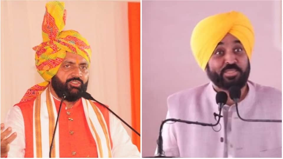 हरियाणा के सीएम सैनी और पंजाब के मुख्यमंत्री भगवंत मान