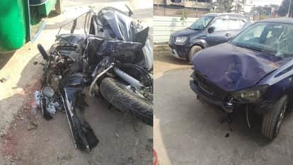 young man riding scooter died in car collision, two others were injured