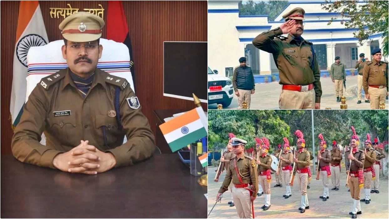 IPS Kantesh Mishra takes charge of Muzaffarpur, focus will be on crime control and clearing pending cases