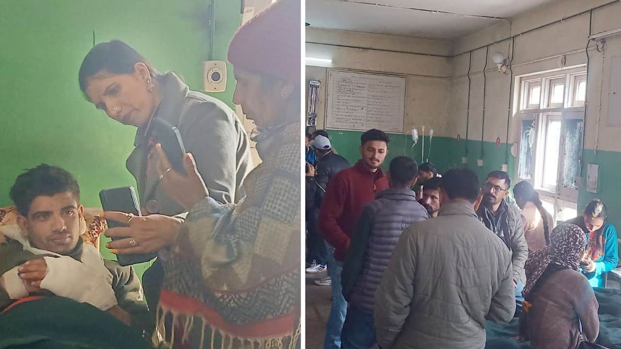 क्षेत्रीय अस्पताल सोलन में उपचाराधीन मरीज।