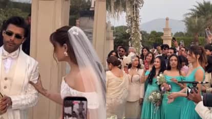 Kriti Sanon Sister Nupur And Singer Stebin Ben Christian Marriage Ceremony Video Viral