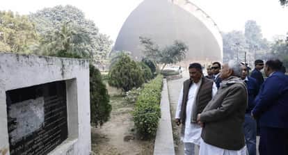 nitish kumar inspects historic golghar patna issues guidelines heritage conservation