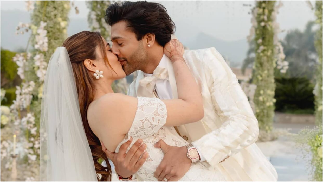 Kriti Sanon Sister Nupur Sanon Stebin Ben Got married couple shares their christian wedding Photos with fans