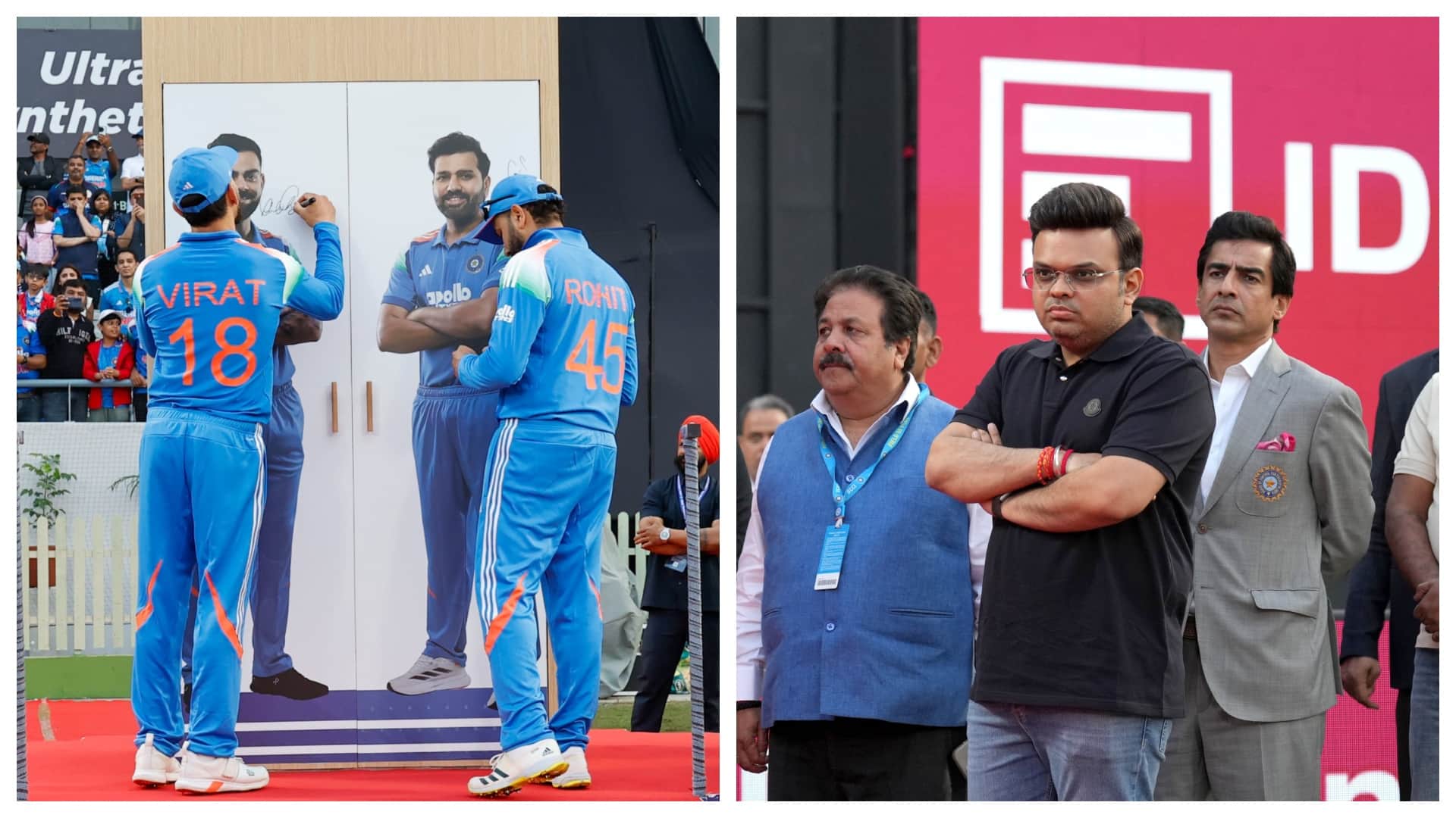 IND vs NZ: Virat Kohli, Rohit Sharma receive special felicitation at BCA Stadium