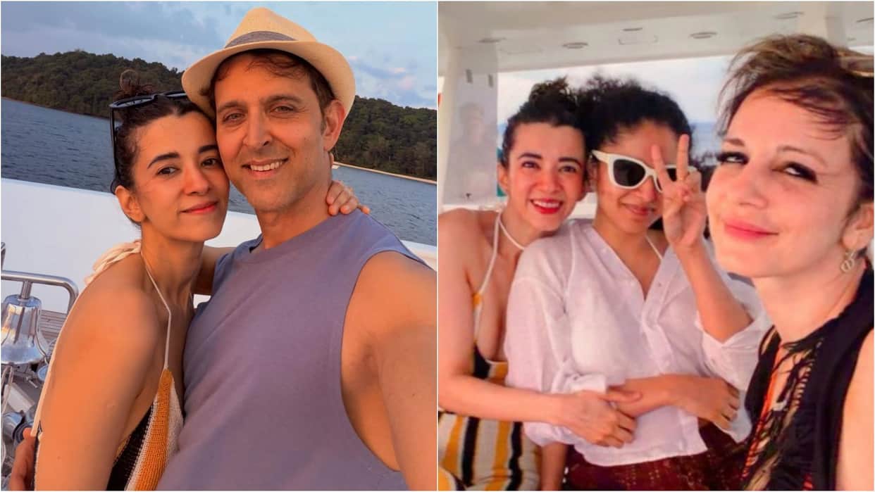 Hrithik Roshan Shares His Birthday celebration glimpse girlfriend Saba Azad ex wife Sussanne spotted In Photos