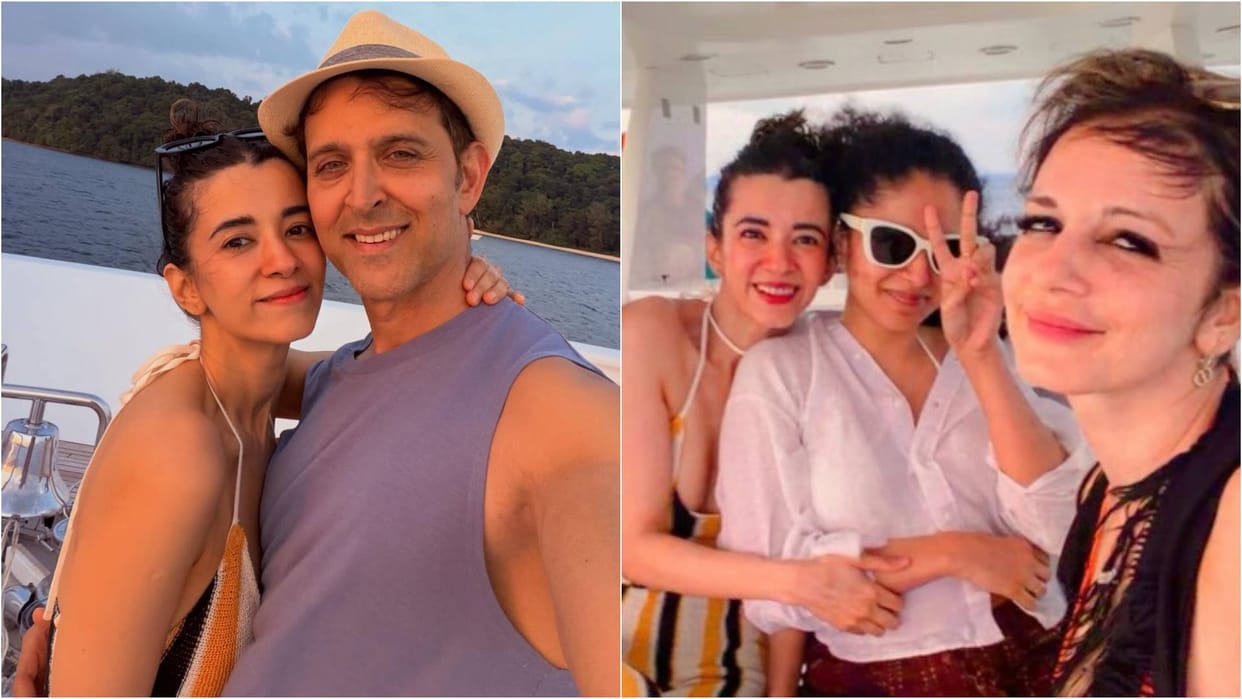 Hrithik Roshan Shares His Birthday celebration glimpse girlfriend Saba Azad ex wife Sussanne spotted In Photos